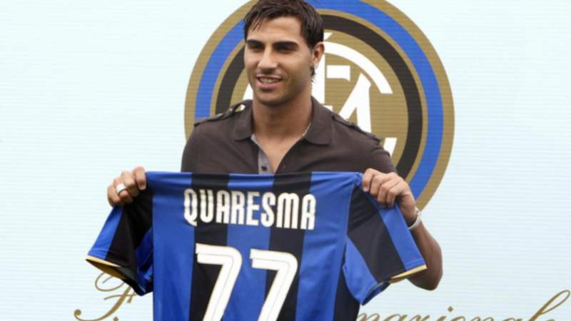 Ricardo Quaresma falló las temporadas en el Inter