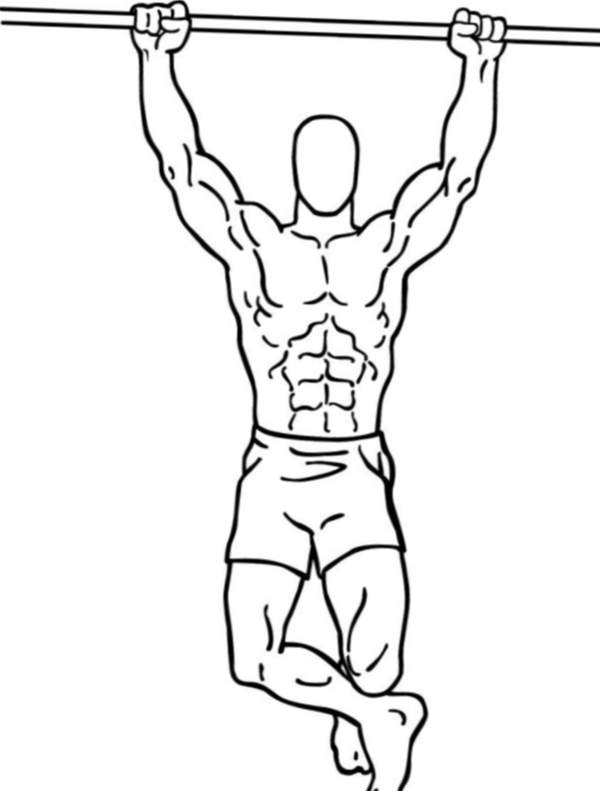dorsal ancho: ejercicios en la barra horizontal