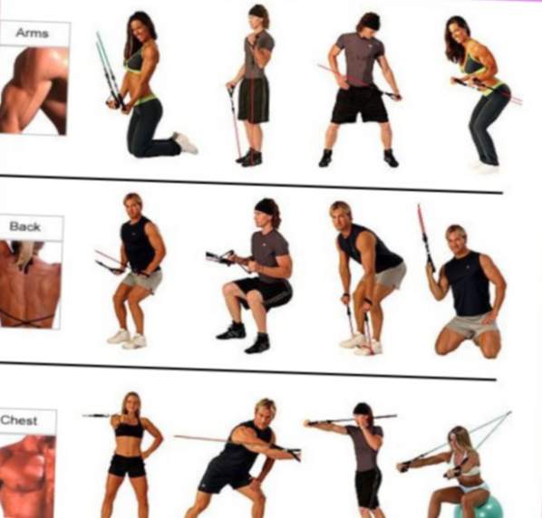 Exercicis amb expansors de goma per a homes i dones