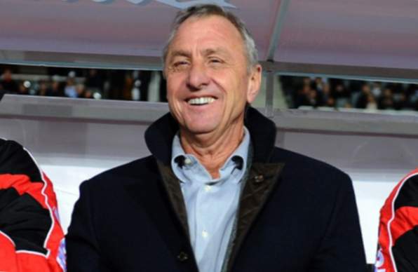 Johan Cruyff en el estadio