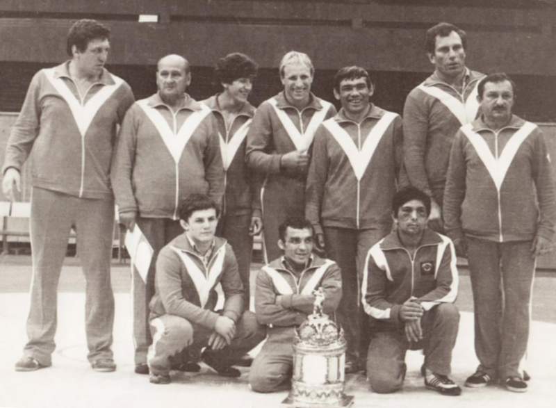 La selecció nacional de l'URSS, segona a la dreta: Balboshin