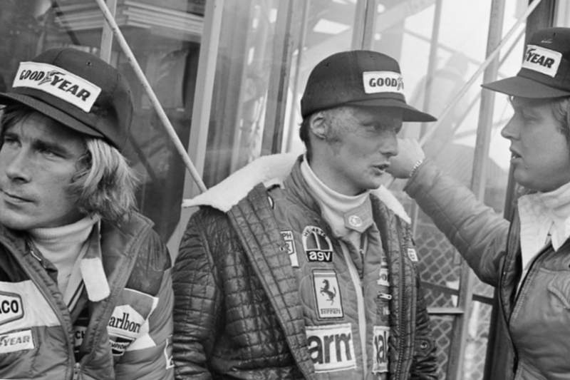 Hunt, Lauda, ​​Peterson al Gran Premi del Japó el 1976